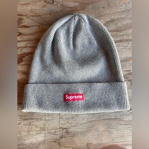 2012 Supreme Cuffed Beanie "Heather Grey"